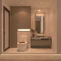 Modern Walk in Closet Interior With Open Shelving Hanging Rods And Dresser Drawers