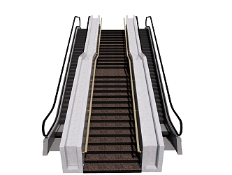 modern elevator escalator 3d model