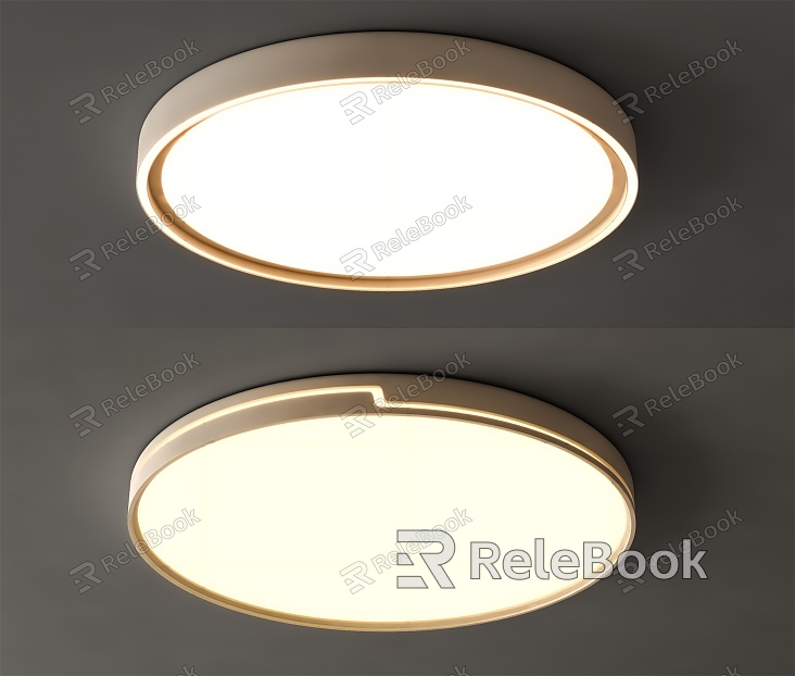 Simple creative round ceiling lamp children living room led ceiling lamp bedroom ceiling lamp model