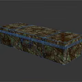 Camouflage Storage Box With Green And Brown Camo Pattern Design