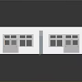 Well Lit School Classroom With Wooden Desks Chairs Green Blackboard Windows And Orange Floor