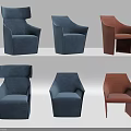 Stylish Accent Chairs Showcasing Various Modern Designs Blue And Brown Colors