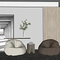 Modern Casual Sofa Combination Lazy Sofa Combination 3d model