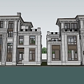 Modern Single-Family Villa Country House Homestay Villa Country Villa 3d model