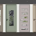 Modern Hinged Doors With Glass Panels And Various Wooden Designs For Interior Styles