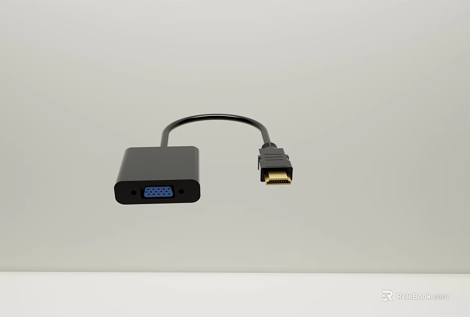 HDMI VGA Adapter for Mobile Digital Device Display Connection Use 3d model 