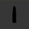 Black Modern Pistol With Textured Grip And Sleek Metallic Body Design