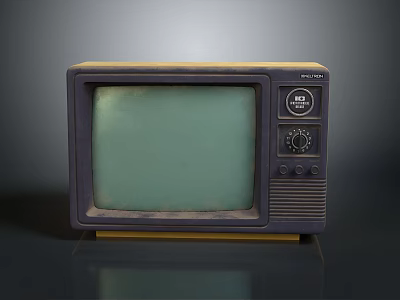 Vintage REVOX Television Set as Electronic Appliance with Retro Dials and Classic Design 3d model