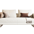 Modern double sofa 3d model