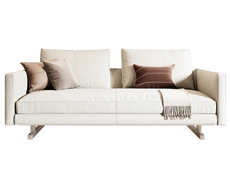 Modern double sofa 3d model