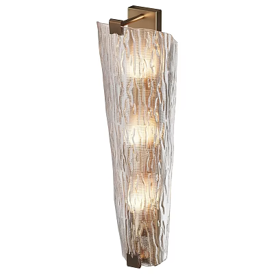 Modern Decorative Wall Sconce With Woven Texture And Warm Illumination For Interior Spaces 3d model