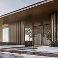 Modern Gate Simple Entrance Gate 3d model