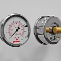 Industrial Pressure Gauge With GANGWEI Brand Dial Pointer And Threaded Connection