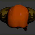 3D Cartoon Game And Movie Character With Long Red Hair And Green Orange Outfit