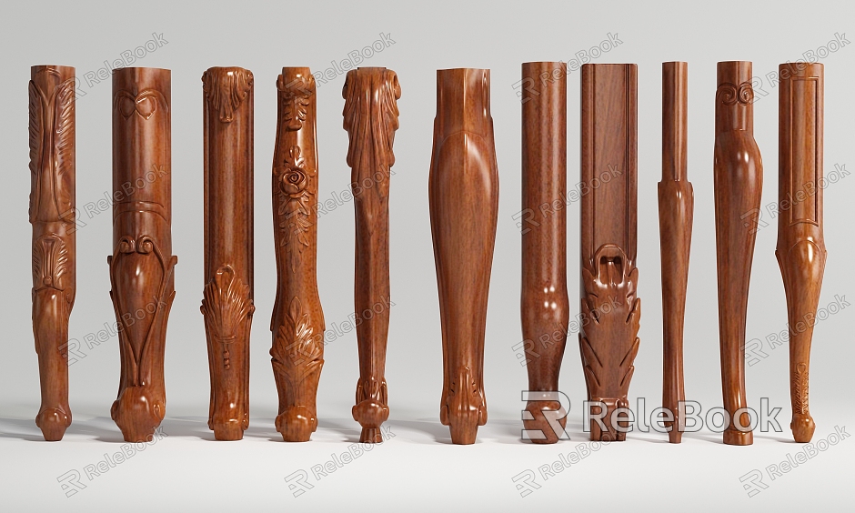 European-style furniture legs model