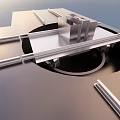Precision Industrial Equipment Featuring Metallic Platform Circular Opening And Guide Rails