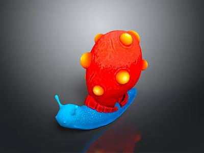 Snail Cartoon Snail Small Snail Reptile Cold Blooded Animal Reptile 3d model