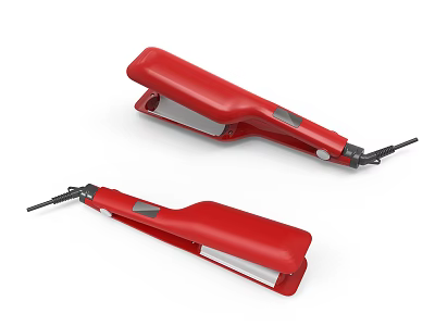 Modern Red Handheld Daily Electrical Appliances With Two Pieces Ergonomic Design 3d model