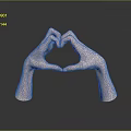 Healthcare Medical Devices Showing Care Through Heart Shape Hand Gesture