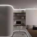 Modern White Kids Study Desk with Chair and Bookshelf for Bright Learning Room