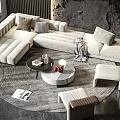 Modern Sofa Coffee Table Combination Sofa Coffee Table 3d model