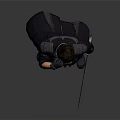Tactical Warrior Character With Brown Hair Black Gloves And Sci Fi Creature Holding Knife