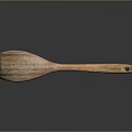 Natural Wooden Spoon Kitchen Utensil With Smooth Handle And Eco Friendly Material For Cooking