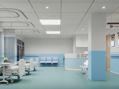 Modern Hospital Emergency 3d model