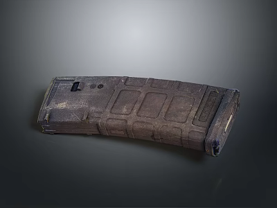Tactical Military Style Weapon Magazine With Durable Textured Surface For Firearms 3d model