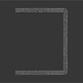 Gray Square Frame Scene Component With Sturdy Construction And Material Design