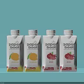 Paper Boat Fruit Flavored Beverages In Bottles Featuring Lemon And Pomegranate Designs