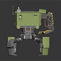 Modern Robot Assistant Small Robot Butler 3d model