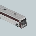 Modern City Bus With White Exterior Multiple Windows And Passenger Seats
