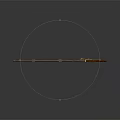 Traditional Weapon Rifle With Intricate Wooden Stock And Gold Decorative Details