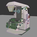 Industrial Equipment for Metalworking with Precision Worktable Control Panel and Rotary Components