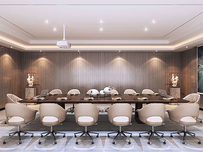 Modern Meeting Room Simple Meeting Room Multi-Person Meeting Room 3d model