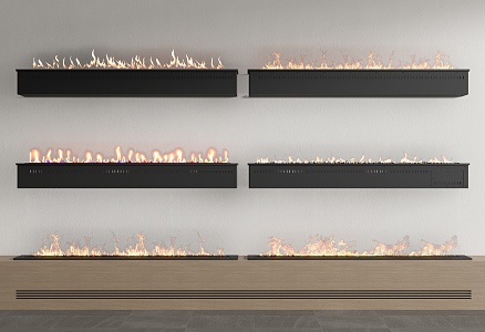 Modern Fireplace 3d model