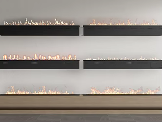 Modern Fireplace 3d model