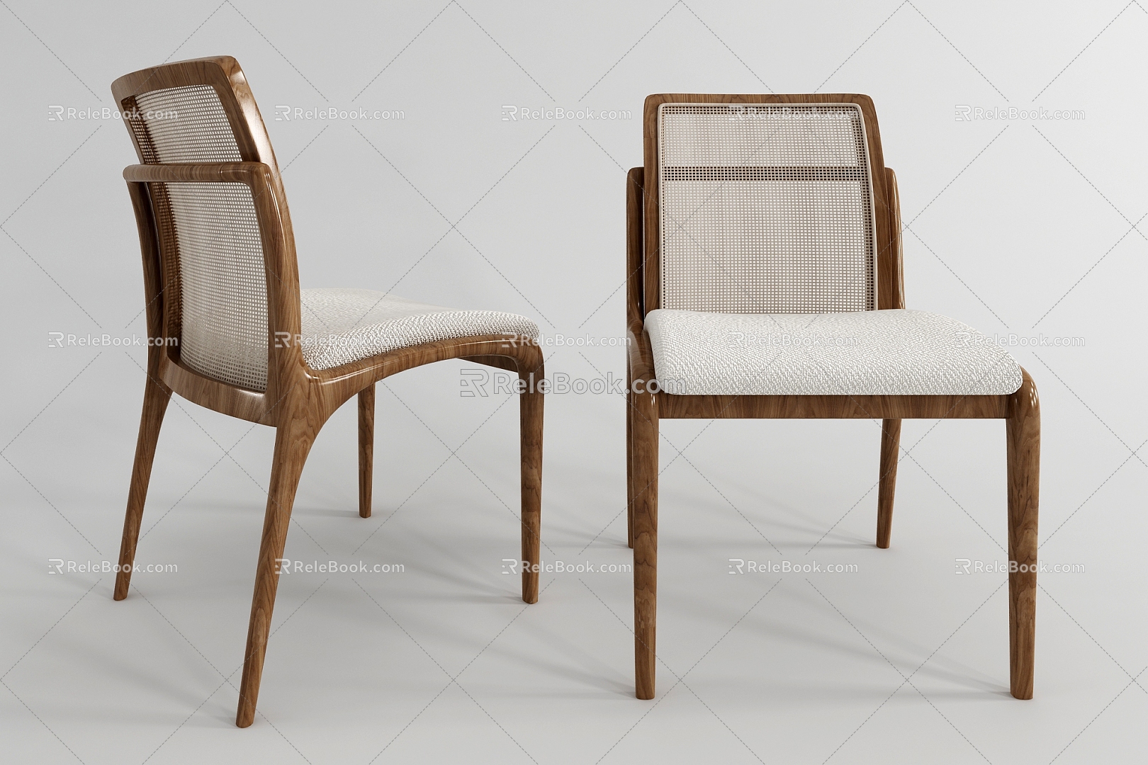 Single Chair Dining Chair 3d model