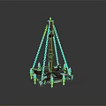 Vintage Wooden Chandelier Lighting Combination With Decorative Chains And Glass Bulbs