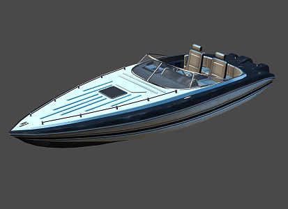 Modern Speedboat 3d model