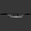 Tech Circular Component With Black Frame Pink Red Interior And White Center