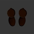Brown Leather Mid Calf Boots With Black Soles And Stitched Details