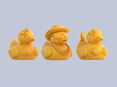 Little yellow duck toy 3d model Little yellow duck toy 3d model