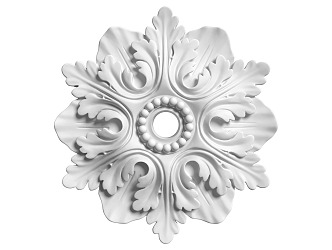 European-style lamp panel gypsum component carved 3d model