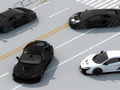 Lamborghini Car Sports Car 3d model Lamborghini Car Sports Car 3d model