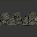 Rock Block Rock Block Rock Specimen Boulder Big Stone Block Rock Stratum Rock Stratum Rock Stratum Rock 3d model
