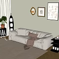 Modern Multiplayer Sofa 3d model