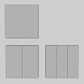 Modern White Switch Panels With Single Double And Triple Gang Designs