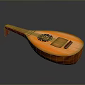 Pipa Instrument String Chinese Musical Instruments 3d model